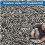 Lot de 200 vis à bois M3 x 10 mm - Petites vis à tête plate - Vis autotaraudeuses - Filetage complet