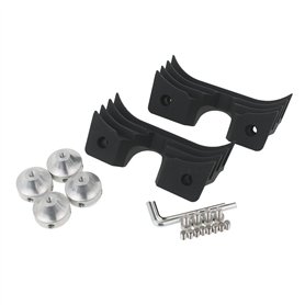 HDBUBALUS moto glisser rides noir à ailettes bougie d'allumage tête boulon couvre pour Harley Sportster 883 1200 2004-2014