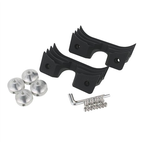 HDBUBALUS moto glisser rides noir à ailettes bougie d'allumage tête boulon couvre pour Harley Sportster 883 1200 2004-2014