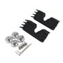 HDBUBALUS moto glisser rides noir à ailettes bougie d'allumage tête boulon couvre pour Harley Sportster 883 1200 2004-2014