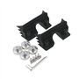HDBUBALUS moto glisser rides noir à ailettes bougie d'allumage tête boulon couvre pour Harley Sportster 883 1200 2004-2014