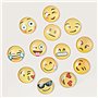 Lot de 12 aimants décoratifs Baisheng, pour réfrigérateur ou tableau blanc de bureau, émojis 3D