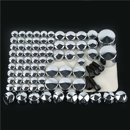 XMT-Moto Bouchon de boulon chromé pour moto Harley Davidson Softail Twin Cam 2007-2013