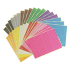 Étiquettes de codage de couleurs autocollantes