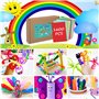 LPAOIS Kit Bricolage 1600+ Activites Manuelles pour Enfants, Pipe Cleaners Crafts Set, Fournitures Éducatives, Loisirs Créatifs 