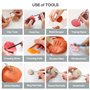 FAMKEEP 55 Pcs Outils de Sculpture,Outil Modelage Outil de Poterie Sculpture,Kit d'outils poterie avec Sac de Rangement pour Cér