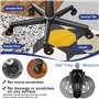BARAKYEG Roulette Chaise Bureau,Lot de 5 roues pivotantes pour Fauteuil de Bureau,11x22 mm,Universelles 360°Silencieuses Pas de 