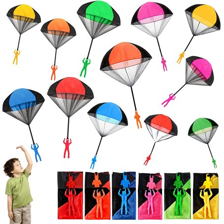 NCKIHRKK Lot de 12 Parachute Jouet