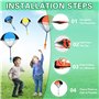 NCKIHRKK Lot de 12 Parachute Jouet, Jetant à Main pour Soldats Parachute Jouet Set, Jouet de Parachutiste Jeu Extérieurs pour En