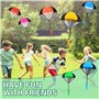 NCKIHRKK Lot de 12 Parachute Jouet, Jetant à Main pour Soldats Parachute Jouet Set, Jouet de Parachutiste Jeu Extérieurs pour En