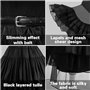NCKIHRKK Kit de Déguisement pour Fille, 8 Pièces Halloween Enfant Costume Robe avec Perruque et Bijoux pour Fête Halloween Carna