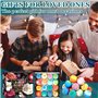 MOYKSRR Bombes de Bain, Lot de 16 Coffret Cadeau Boules de Bain, Bombes de Bain Moussantes Biologiques et Naturelles, Coffret Ca