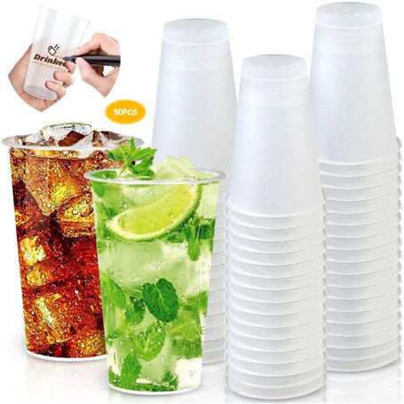 MOYKSRR 50 Pack Gobelets Réutilisables
