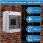Frasheng Coffret Electrique Etanche Exterieur IP65, 5 Modules avec Terminaux et Rails Intégrés Boîte à Fusibles Distributeur en 