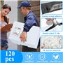 ZPQAODI Enveloppe Plastique Expedition,100Pcs-4 Tailles Différentes,Emballage Colis Vetement Conditionnements,Pochette Envoie Co