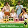 MWZEAUL 24PCS Mini Bouteille Verre Réutilisables, 60ml Bouteille Shot Petit Pot Verre avec Couvercle Entonnoir Étiquette Brosse,