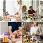 MWZEAUL 24PCS Mini Bouteille Verre Réutilisables, 60ml Bouteille Shot Petit Pot Verre avec Couvercle Entonnoir Étiquette Brosse,