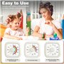 NLMWTI Visual Timer pour Les Enfants, Timer Enfant et Compte à Rebour de 60 Minutes, Minuteur Enfants avec Motif Arc-en-Ciel pou