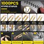 ZZXLOPEZ 200W Soudage Plastique Machine, Kit Reparation Souder Plastique avec 1000Pcs 6 Types Agrafes, Soudeuse Plastique Machin