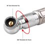 CZC AUTO Manomètre de pression de pneu avec tuyau d'air flexible 100 PSI très résistant et précis certifié ANSI pour voiture, vé