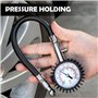 CZC AUTO Manomètre de pression de pneu avec tuyau d'air flexible 100 PSI très résistant et précis certifié ANSI pour voiture, vé