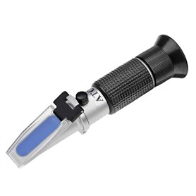 HHTEC Réfractomètre de 0 à 90% Brix Réfractomètre Manuel pour déterminer la teneur en Sucre de Miel Huile végétale Sirup Melasse