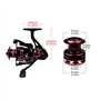 baitcasting Moulinet, moulinets pêche Carp Fishing 5.2 : 1 Bobine à Haute Vitesse Puissant traînée 9 kg / 19,84 Livres pour Eau 