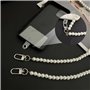 LURNODY 2 Pièces Dragonne Perlée Collier pour Telephone Portable Bracelet Telephone, Petits Pendentifs pour Décorer Téléphones P