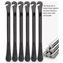 TIDEVAN 6 Pièces Demonte pneus Velo Démonte-Pneu en métal Démonte Pneu Vélo en Métal Noir Leviers de Pneus de Vél 120 x 12 mm Ou