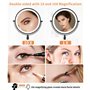 jutyum Miroir cosmétique mural avec grossissement 1X/10X - Éclairage LED - Miroir de maquillage mural avec éclairage à intensité