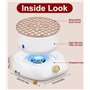 Vuxava Aspirateur Ongles Professionnelle, 100W 5000RPM Aspirateur Manucure Blanc, Convient Aux Salons De Manucure Et Aux Particu