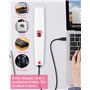 Bixury Rasoir Électrique Pour Femme 2 en 1 Rasoir Femme Electrique Rasoir Electrique avec Lumière LED Rasoir Indolore avec 2 Têt