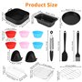 Cexovo Accessoire Air Fryer Ninja 17 Pièces Moule Silicone Air Fryer Air Fryer Accessoires sans BPA pour Philips Airfryer XL 6,2