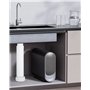Evacuation evier,Siphon gain de place, Siphon lavabo flexible, evacuation evier 1 1/4" en à l'épreuve des odeurs, tuyau de vidan