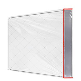 Housse de matelas en plastique 140 x 200 cm avec large fermeture éclair - Sac de matelas imperméable et indéchirable - Pour stoc