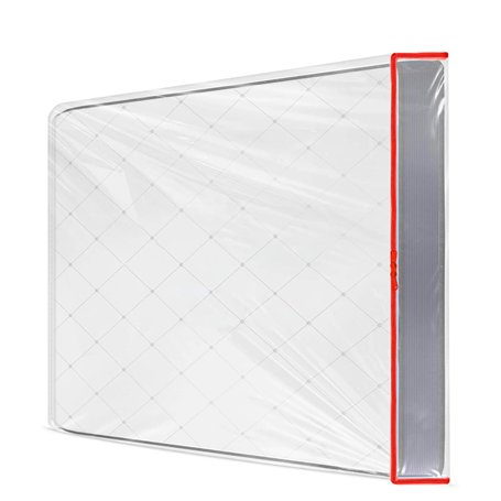 Housse de matelas en plastique 140 x 200 cm avec large fermeture éclair - Sac de matelas imperméable et indéchirable - Pour stoc