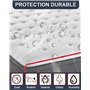 Housse de matelas en plastique 140 x 200 cm avec large fermeture éclair - Sac de matelas imperméable et indéchirable - Pour stoc
