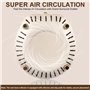 Yulado Aspirateur à ongles 100 W 5000 tr/min blanc professionnel pour la maison et l'extraction de la poussière, salon de manucu