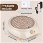 Yulado Aspirateur à ongles 100 W 5000 tr/min blanc professionnel pour la maison et l'extraction de la poussière, salon de manucu