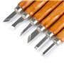 Ciseaux à Bois 12 en 1 TIMESETL Outils de Gravure sur Bois 12Pcs Couteau Sculpture Bois en Acier Carbone avec Manches en Bois, 4