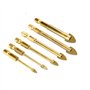 TIMESETL 6 pcs Perceuse à Verre Hexagonale Till Foret avec revêtement en Titane Céramique Foret 4mm / 5mm / 6mm / 8mm / 10mm / 1