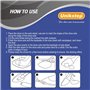 UNIKSTEP 2 paires (8 pièces) semelle en caoutchouc pour réparation de chaussures et feuilles de talon, coussinets de protection 
