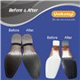 UNIKSTEP 2 paires (8 pièces) semelle en caoutchouc pour réparation de chaussures et feuilles de talon, coussinets de protection 