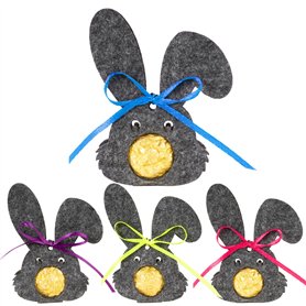 BOFUNX 12pcs Sac Chocolat Pâque Panier Boîte de Chocolat Pâque en Forme de Lapin Acccesoire pour Decoration de Table Cadeaux de