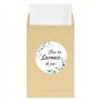 100pcs Pochettes Mouchoirs pour Larmes de Joie Mariage Sachet Kraft avec Autocollant de Larmes de Joie Enveloppes pour Mouchoirs