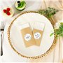 100pcs Pochettes Mouchoirs pour Larmes de Joie Mariage Sachet Kraft avec Autocollant de Larmes de Joie Enveloppes pour Mouchoirs