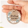 50pcs Étiquettes Kraft Étiquettes Rond avec Cordon de Chanvre Motif Feuilles Bricolage pour Emballage de Cadeau Sac Cadeau Décor