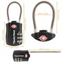Cadenas de Voyage à Combinaison certifié TSA pour valises et Sacs à Dos - Paquet de 8 Cadenas TSA - 4 Noir et 4 Orange