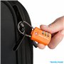 Cadenas de Voyage à Combinaison certifié TSA pour valises et Sacs à Dos - Paquet de 8 Cadenas TSA - 4 Noir et 4 Orange
