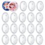 Lot de 40 Faire Ses Badges 38mm Rond Badges Transparents en Acrylique Badges Personnalisés DIY Badge pour les Activités de Brico
